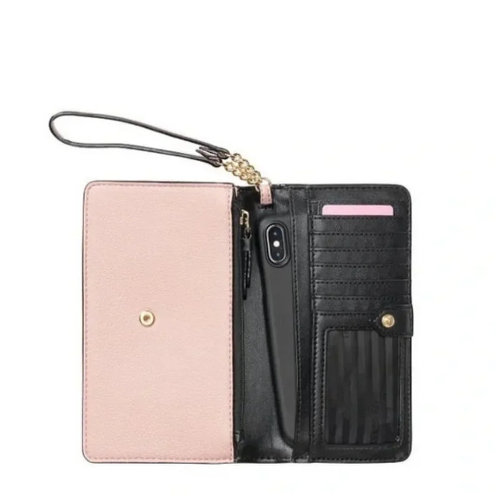 NWT Victoria's Secret V-quilt Tech phone wristlet clutch in orchid blush - Picture 3 of 4